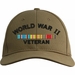 WW II Veteran Pacific with Ribbons Embroidered Cap