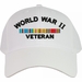 WW II Veteran Pacific with Ribbons Embroidered Cap