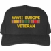 WWII Europe Veteran War Conflict Ribbon Cap