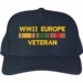 WWII Europe Veteran War Conflict Ribbon Cap