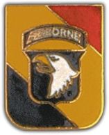 WWII Inv 101st A/B Lapel Pin