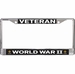 WWII Veteran License Plate Frame