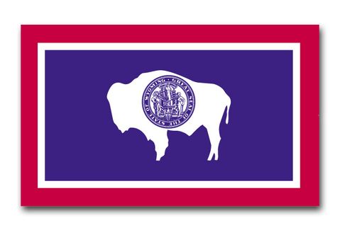 WYOMING 3 x  5 NYLON  STATE  FLAG