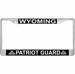Wyoming Patriot Guard Automobile License Plate Frame