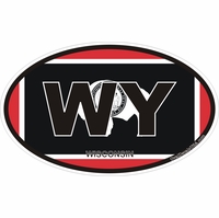 Wyoming State Decals Stickers Thumbnail Illustration