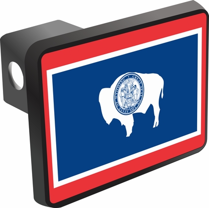 Wyoming State Flag Hitch Cover