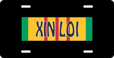 Xin Loi Vietnam License Plate