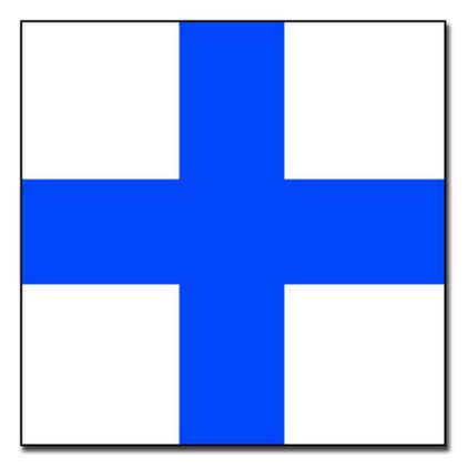 Xray Signal Flag Sticker Decal