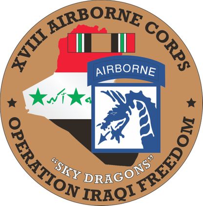 XVIII Airborne Corps OIF Decal