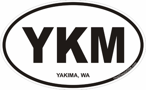Yakima Washington Oval Decal
