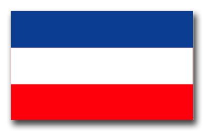 Yugoslavia Flag Vinyl Transfer Decal