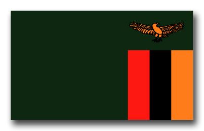 Zambia Flag Vinyl Transfer Decal