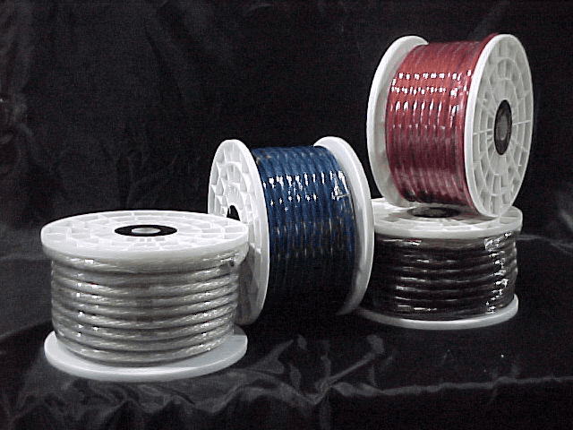 0 Gauge High Quality Primary Power Wire Transparent Easy Flex