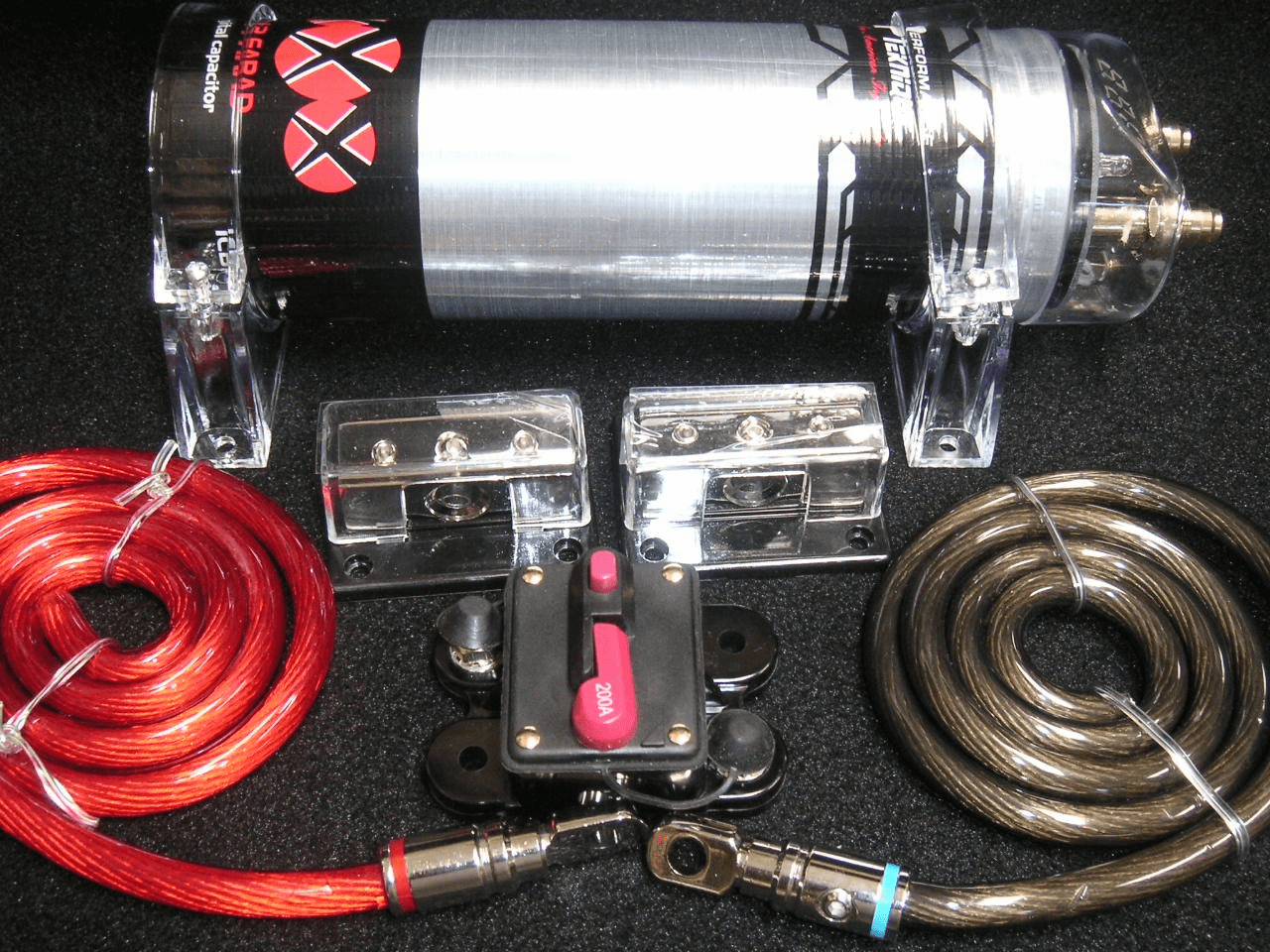 1.2 Farad Capacitor & Amp Kit Cap Plus w/ 200A Circuit Breaker