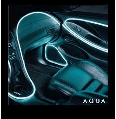 10 ft of Aqua Neon Cable