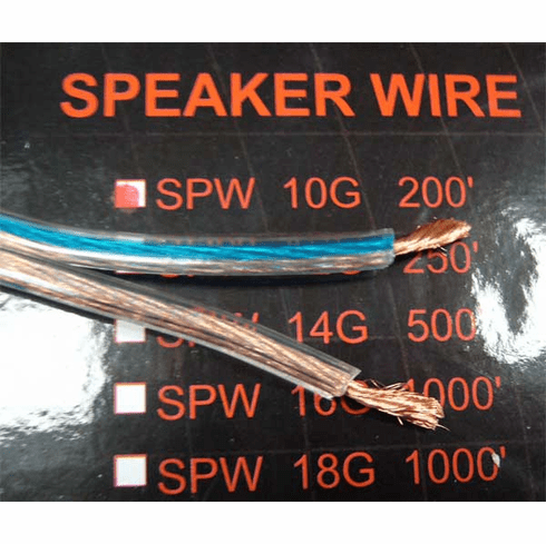 10 Gauge Speaker Wire by the Foot