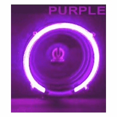 12" Round Purple Neon Speaker Rings 