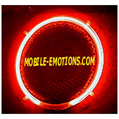 12"  Round RED Neon Speaker Rings