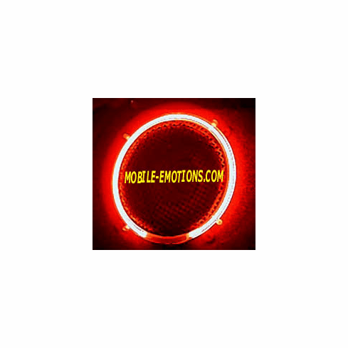 12"  Round RED Neon Speaker Rings