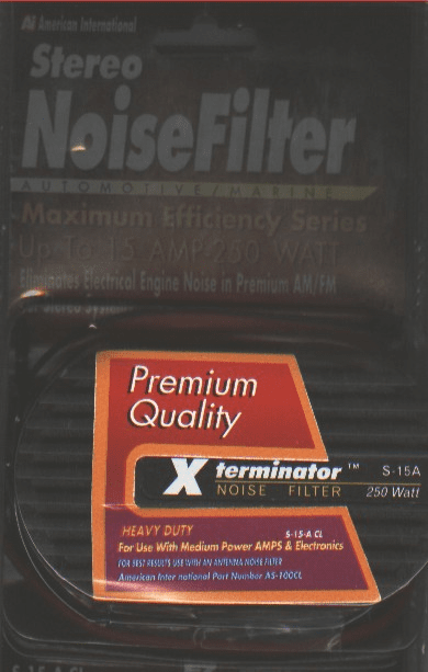 15 AMP NOISE FILTER - 250 Watts For Car Stereo