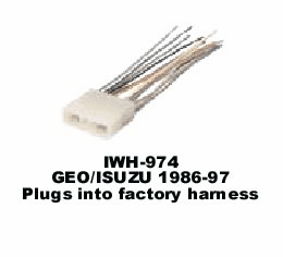1986-97 GEO/ISUZU IWH-974