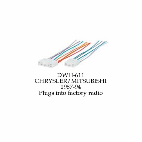 1987-94 CHRYSLER/MITSUBISHI Wire Harness DWH-611