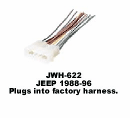1988-96 JEEP Plugs into factory harness JWH-622