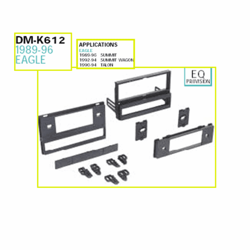 1989-96 EAGLE DASH INSTALL KITS DM-K612