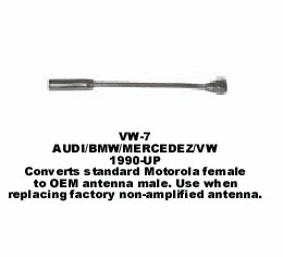 1990-UP AUDI/BMW/MERCEDEZ/VW ANTENNA ADAPTOR VW-7