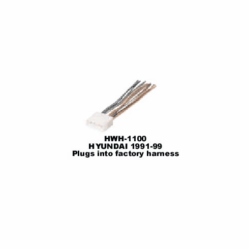 1991-99 HYUNDAI Plugs into factory harness HWH-1100