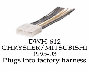 1995-03 CHRYSLER/MITSUBISHI Wire Harness DWH-612