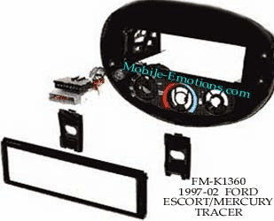 1997-2001 Ford Escort/Mercury Tracer Dash Install FMK1360