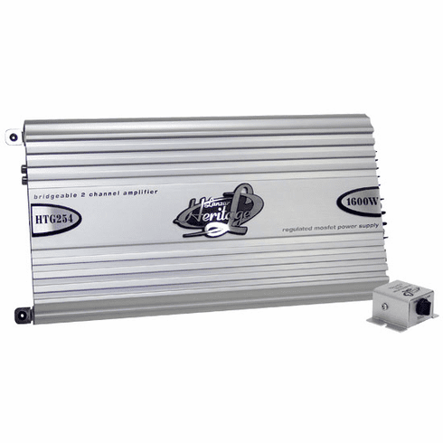 2 ch 1600W Heritage Lanzar Mosfet Amp HTG254 - 04'