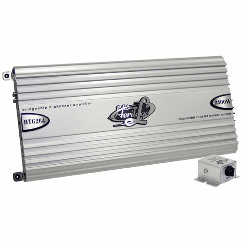 2 ch 2400 Watt Heritage Lanzar Mosfet Amp HTG264 - 04'