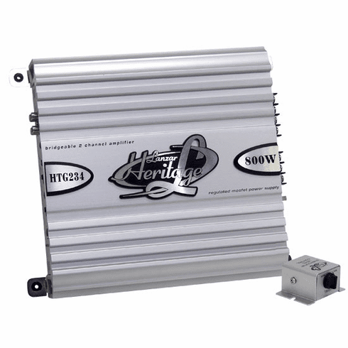 2 ch 800 Watt Heritage Lanzar Mosfet Amp HTG234 - 04'