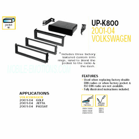 2001-04 VOLKSWAGON Dash GOLF JETTA PASSAT