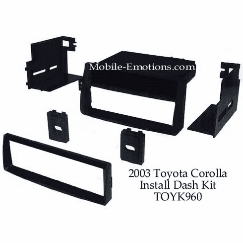2003 - 05 Toyota Corolla Install Dash Kit TOYK960