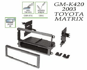2003 TOYOTA-MATRIX Dash Install Kits GM-K420