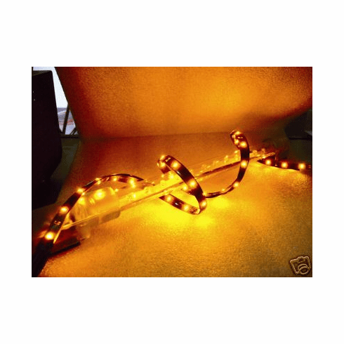24 Inch Amber Flex LEDS - Led Stealth Light Strips -