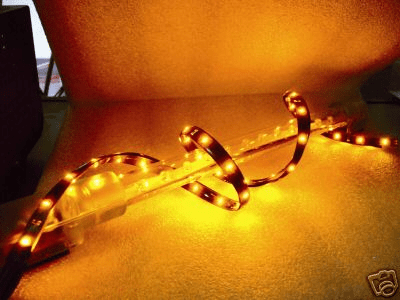 24 Inch Amber Flex LEDS - Led Stealth Light Strips -