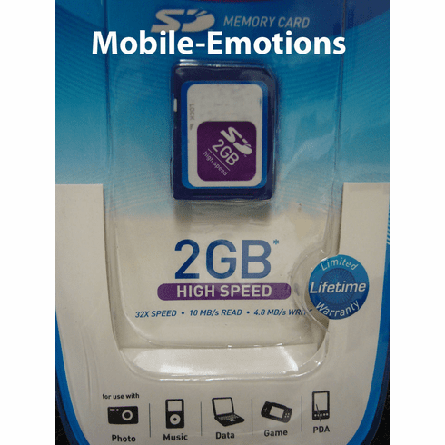 2GB SD Memory Card - 32x Speed HIGH SPEED