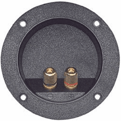 3 1/2" Inch Round Speaker Terminals - Gold Pro - 250 pieces