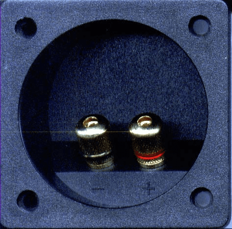 3 1/4 Square Speaker Terminal Gold Connectors - 20 pack