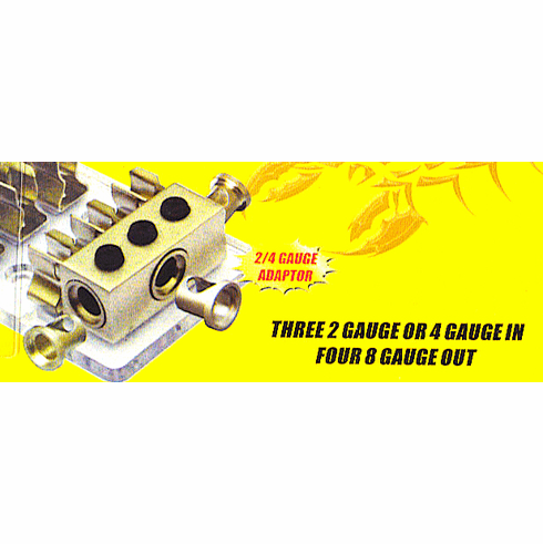 [3] 2GA Inputs w/ [4] 8GA Outputs  Fuse Block 