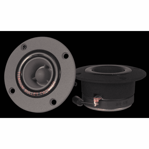 3.75" Aluminum Bullet Horn 120watts 93db<br>w/1" Super Tweeter (pair)