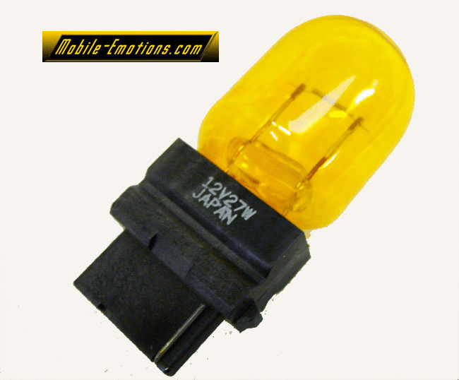 3156 T20 AMBER XENON Light Mini Bulb 4300K Hybrid (EA)