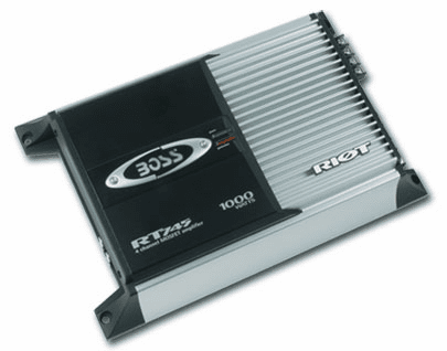 4 Channel Mosfet Car Amp - 1,000 Watts Boss Riot RT745