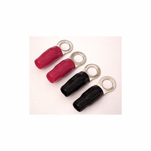 4 Ga Ring Terminals Crimpable 4pk