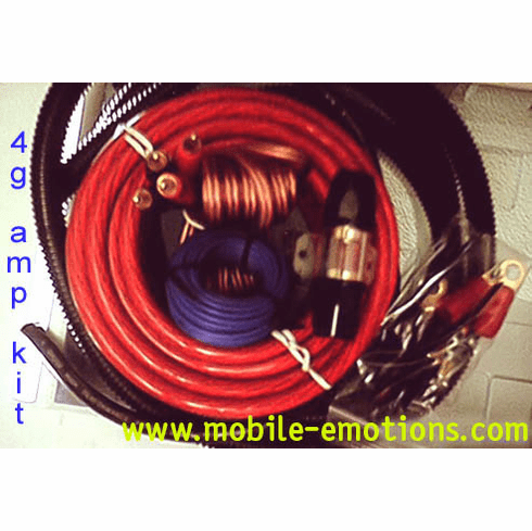 4 gauge Pro Amp Kit <br>Complete(Loom & Rca)