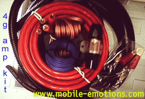 4 gauge Pro Amp Kit <br>Complete(Loom & Rca)